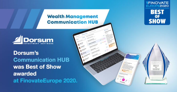 Finovate Communication HUB (wealth connect) Best of Show awarded