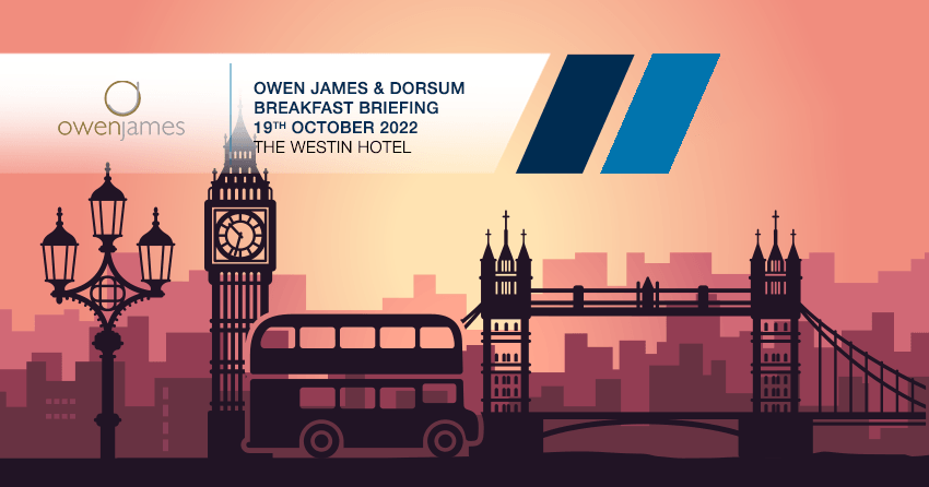 Owen James and Dorsum Breakfast Briefing in London 2022